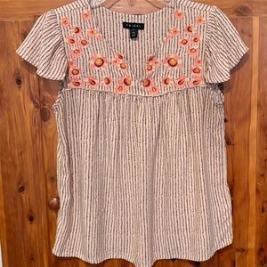 Tribal Top with Embroidery
